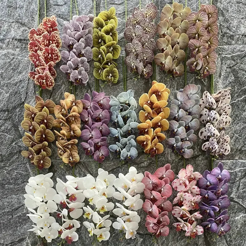 Artificial phalaenopsis orchid rose decoration for wedding and garden