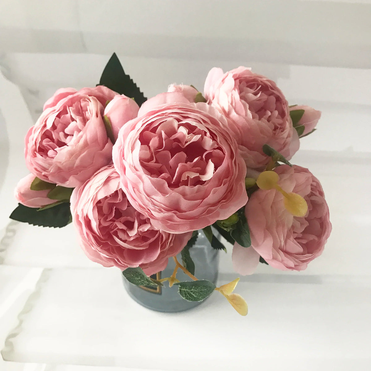 Bouquet of artificial peonies for interior wedding decoration - 1