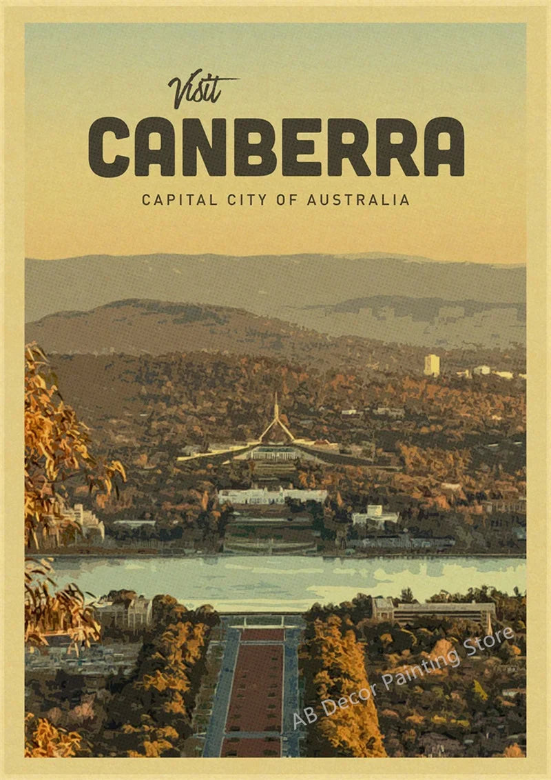 Retro Travel Poster Wall Art for Tourism, Design 12 - 12 / A3 16.5 x 11.8 inches