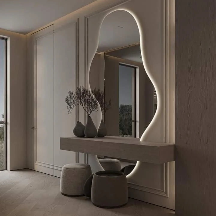 Led smart luxury style wall mirror - view 6