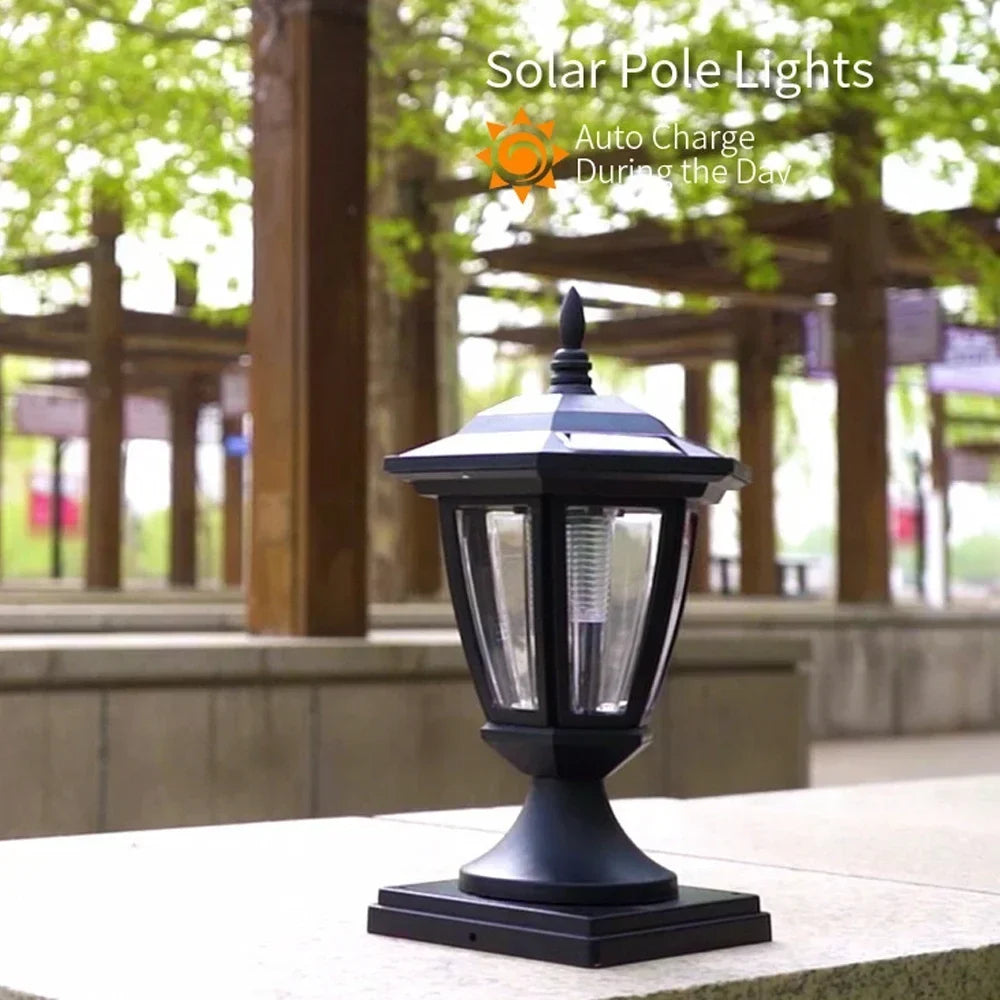 Outdoor solar lamp for garden decoration and fence - view 3