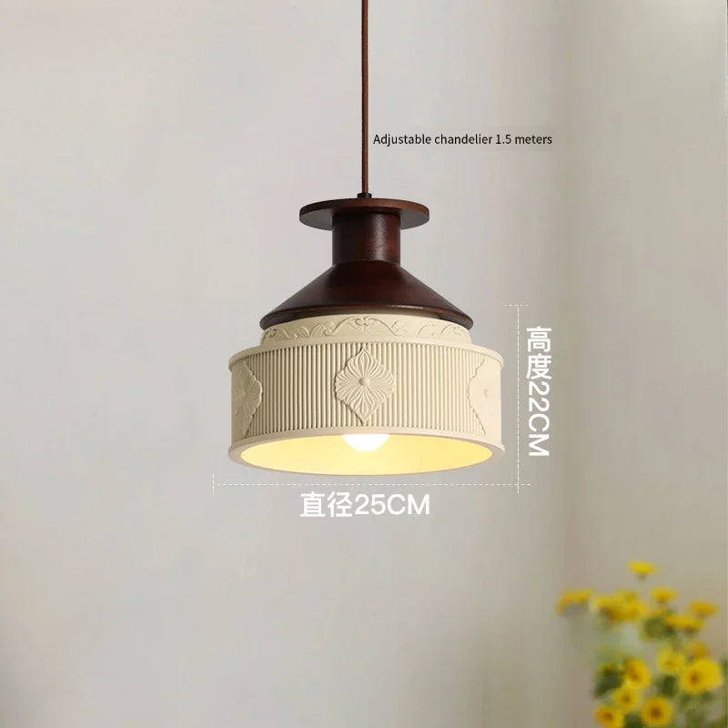 Antique creative chandelier in resin for retro decoration - H