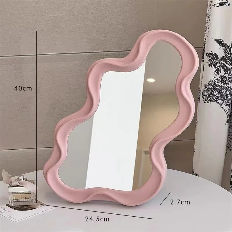 Cloud kawaii wall mirror for interior decoration and makeup - view 6