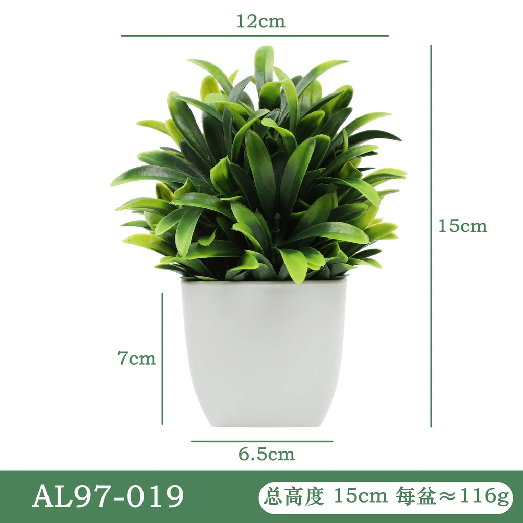 Artificial plants in eucalyptus pot and decorative rosemary - 1