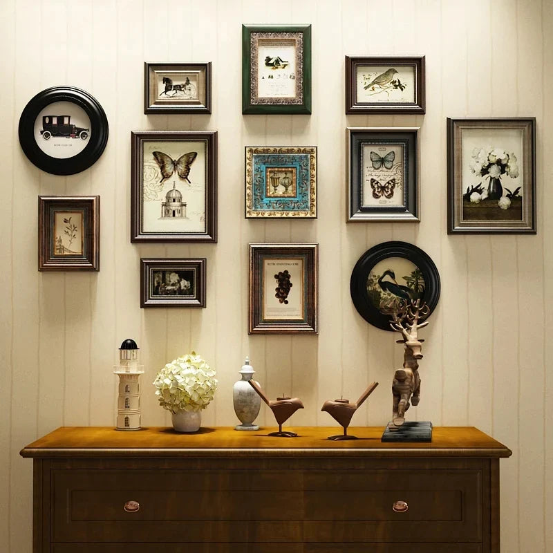 Photo frame retro European wooden creative wall - view 3