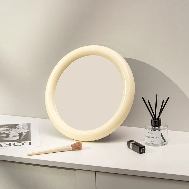 Simple and elegant Nordic Round Makeup Mirror - view 7