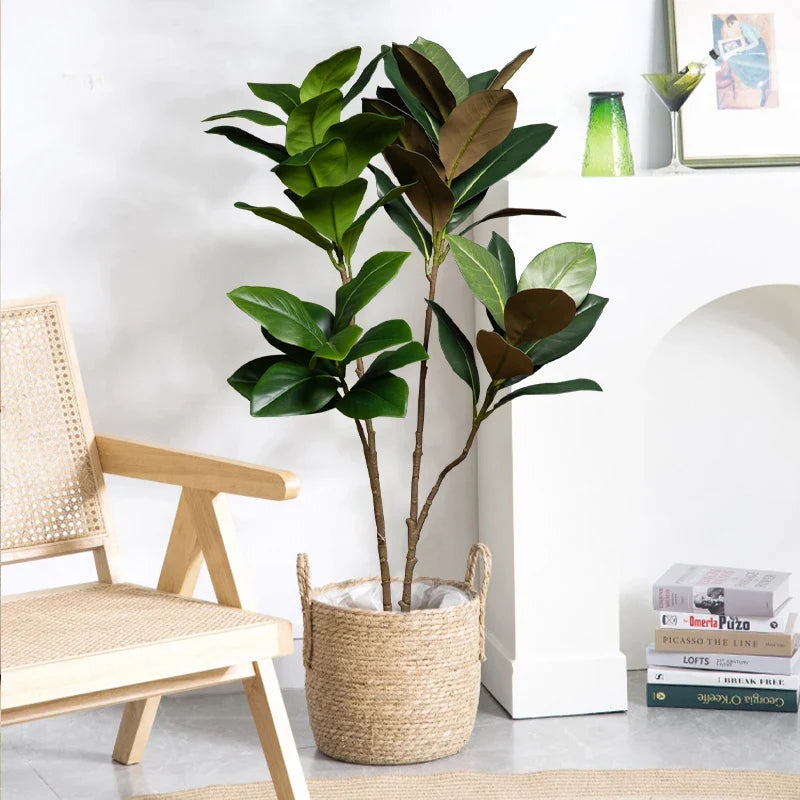Large Artificial Tropical Magnolia Tree, 105 cm Tall