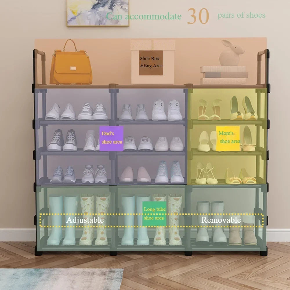 Multilayer shoe shelf metal space gain - view 6