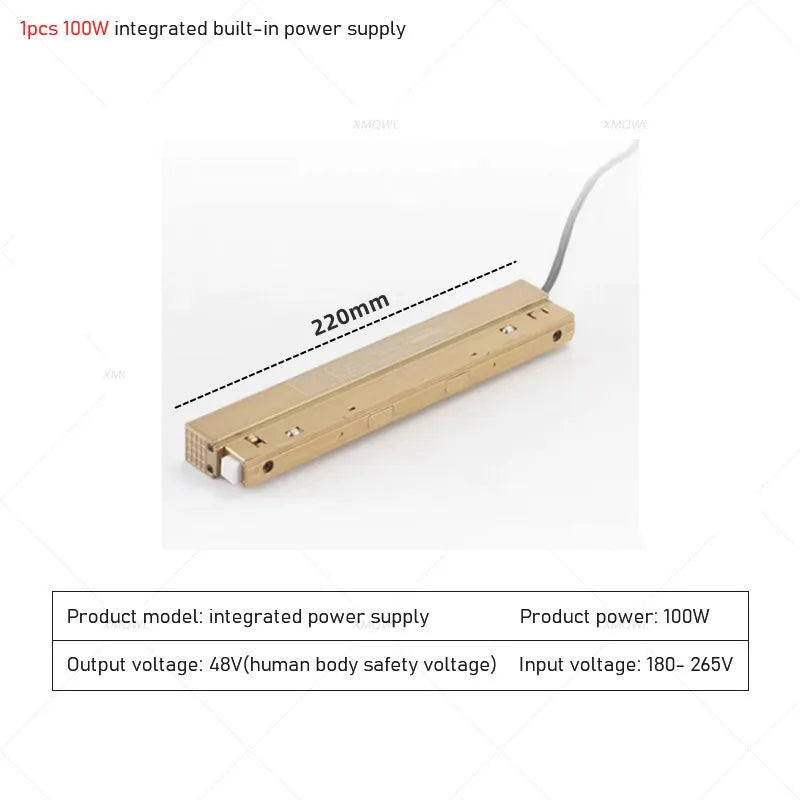LED magnetic spot for modern interior lighting - Cool Light 6000K / 1 bloc d'alimentation 100 W