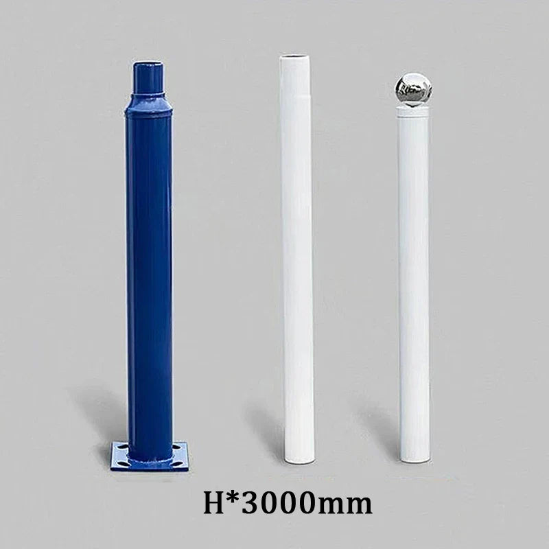 Segmented solar floor lamp for garden lighting and video surveillance - view 4