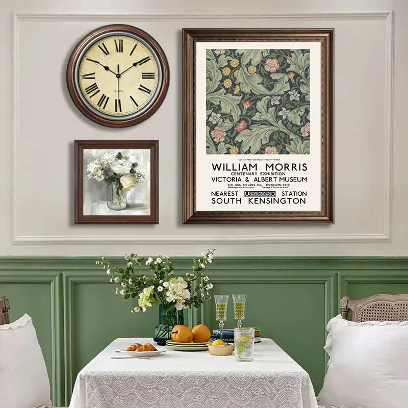 Silent Nordic retro wall clock for elegant interior - view 5
