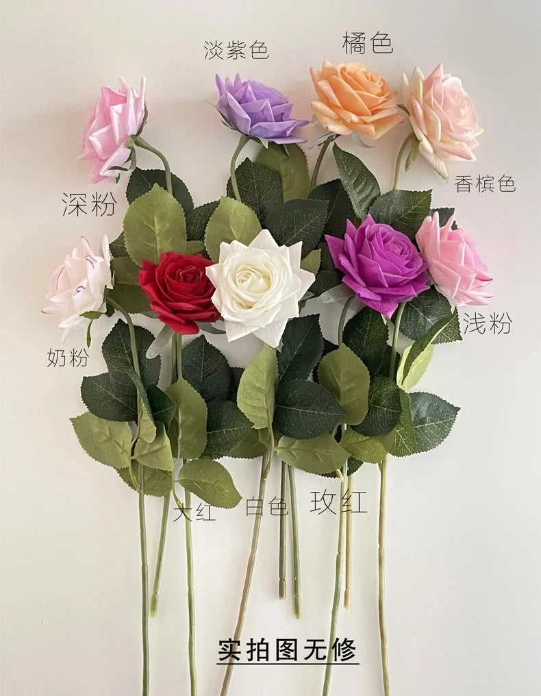 Set of 5 artificial moisturizing flowers for wedding and saint-valentin - view 5