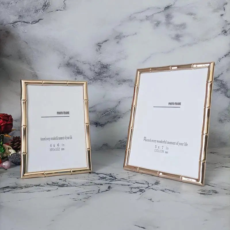 Decorative gold picture frame for office or wall