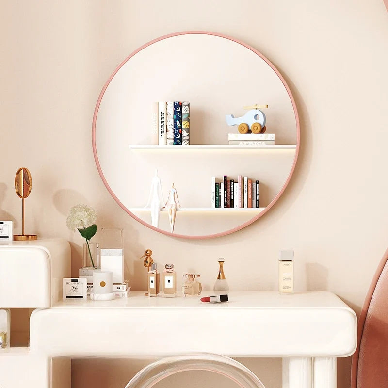 Round Nordic decorative mirror for bathroom