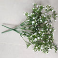 Artificial baby's breath bouquets for interior and exterior decoration - White