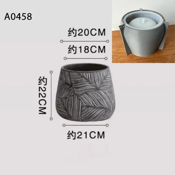 Silicone mould for decorative Nordic concrete gardener - Light grey