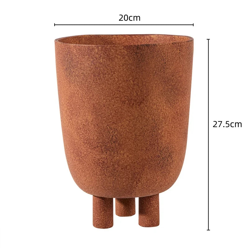 Ceramic geometric vase for artisanal floral decoration - B