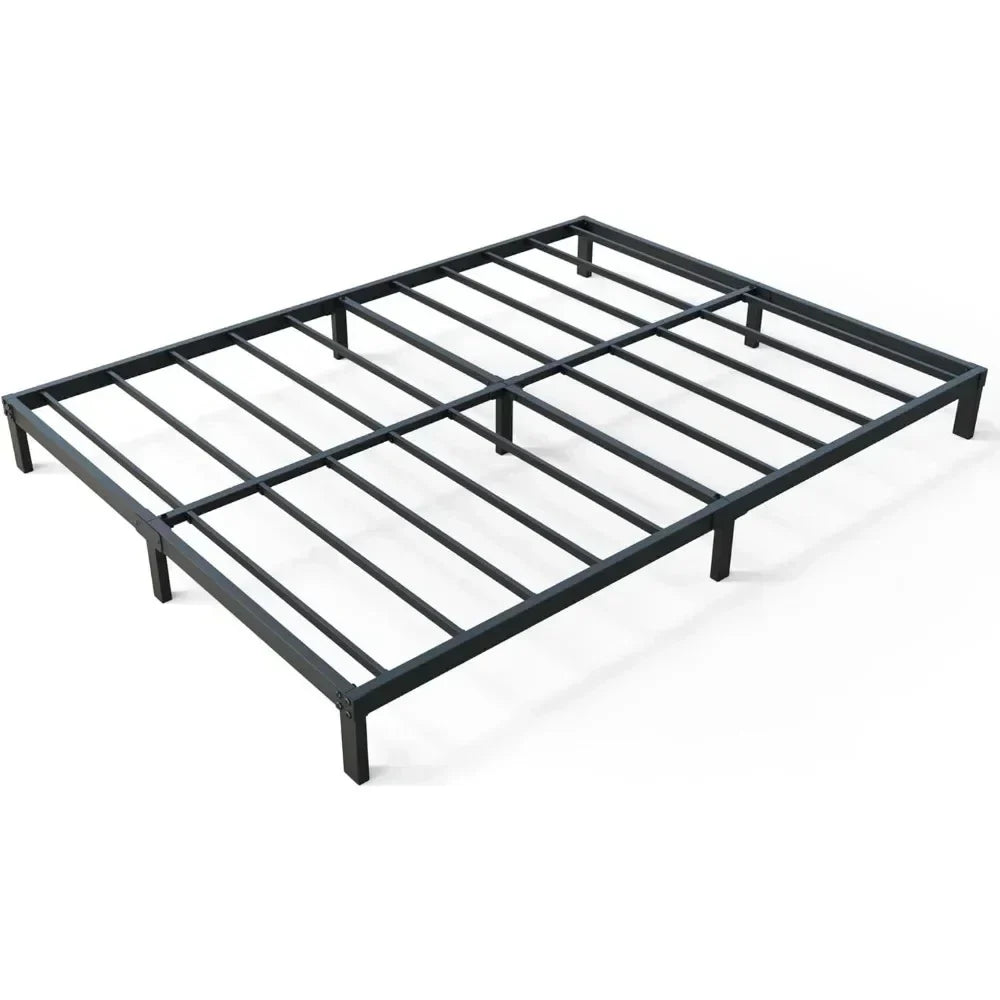 8 inch California King Size Bed Frame, No Spring, No Noise, Easy to Assemble, Black, Heavy Duty Metal Platform Bed Frame - view 6