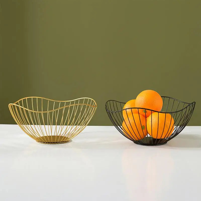 Metal fruit basket for oranges and bananas - view 3