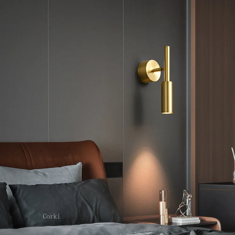 Adjustable minimalist wall sconce for modern design reading