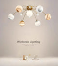 Chandelier child in glass design bright for bedroom