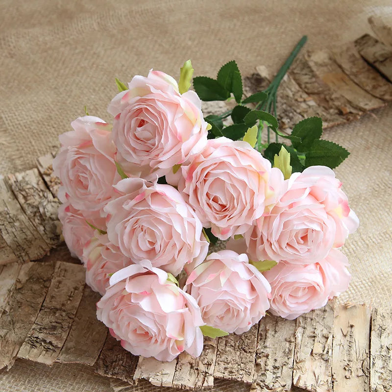10 artificial flower heads for wedding decoration and festival - view 5