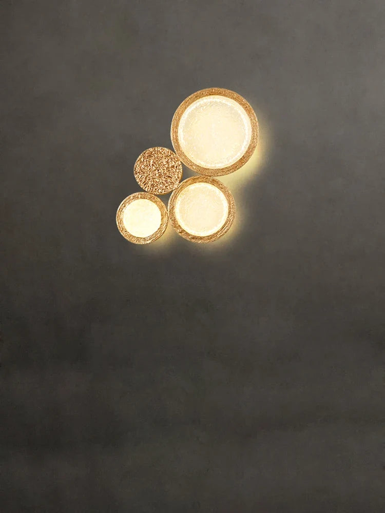Refined Copper Wall Sconce with Decorative Mirror - view 5