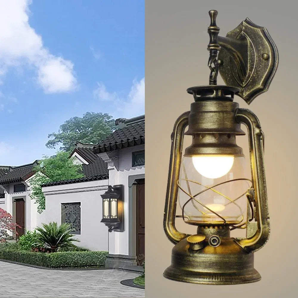Vintage rustic wall sconce industrial style for outdoors - view 3