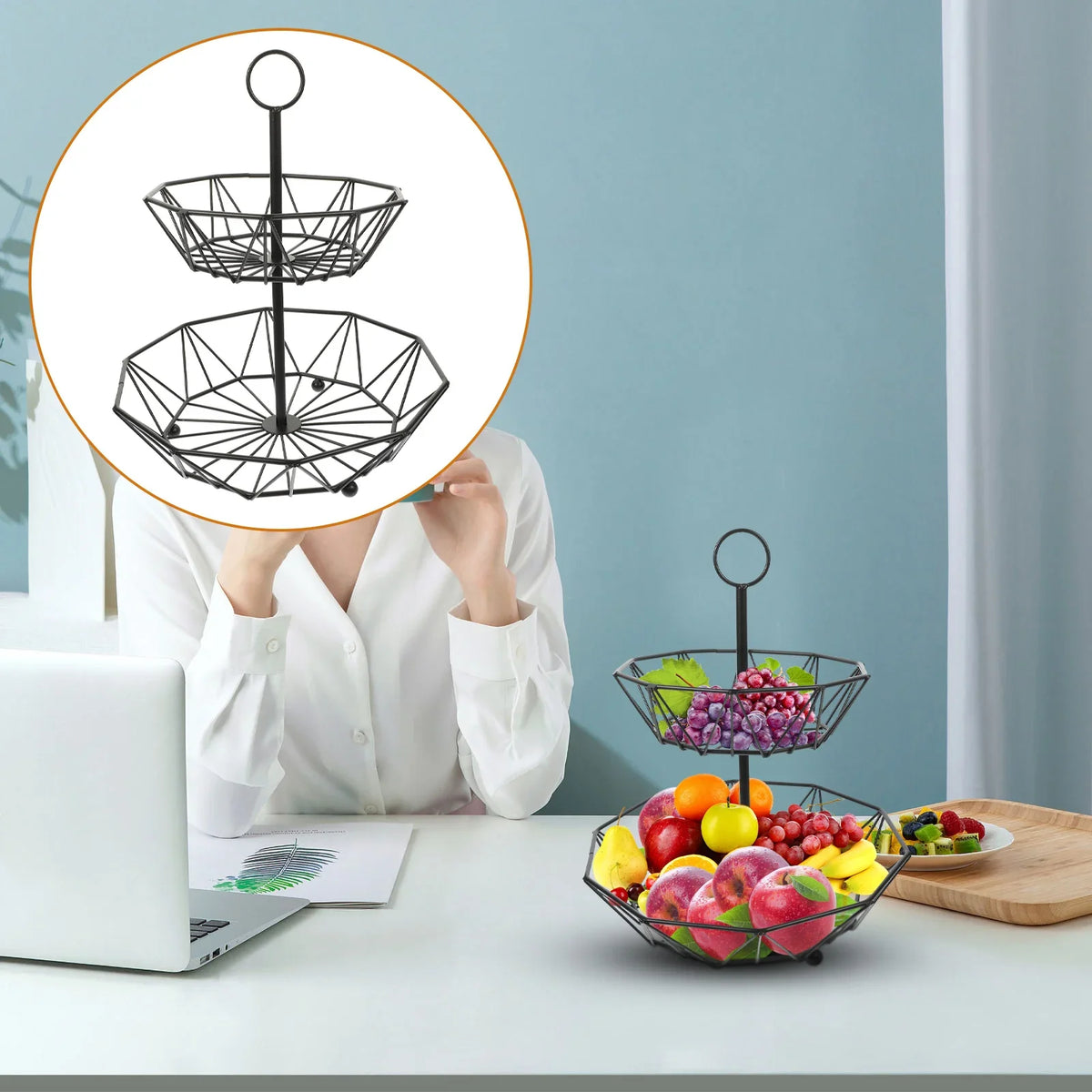 Fruit tray and three-level snacks for kitchen - view 5