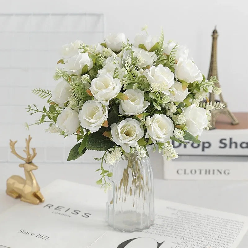 Bouquet of artificial peonies for wedding and interior decoration - view 4