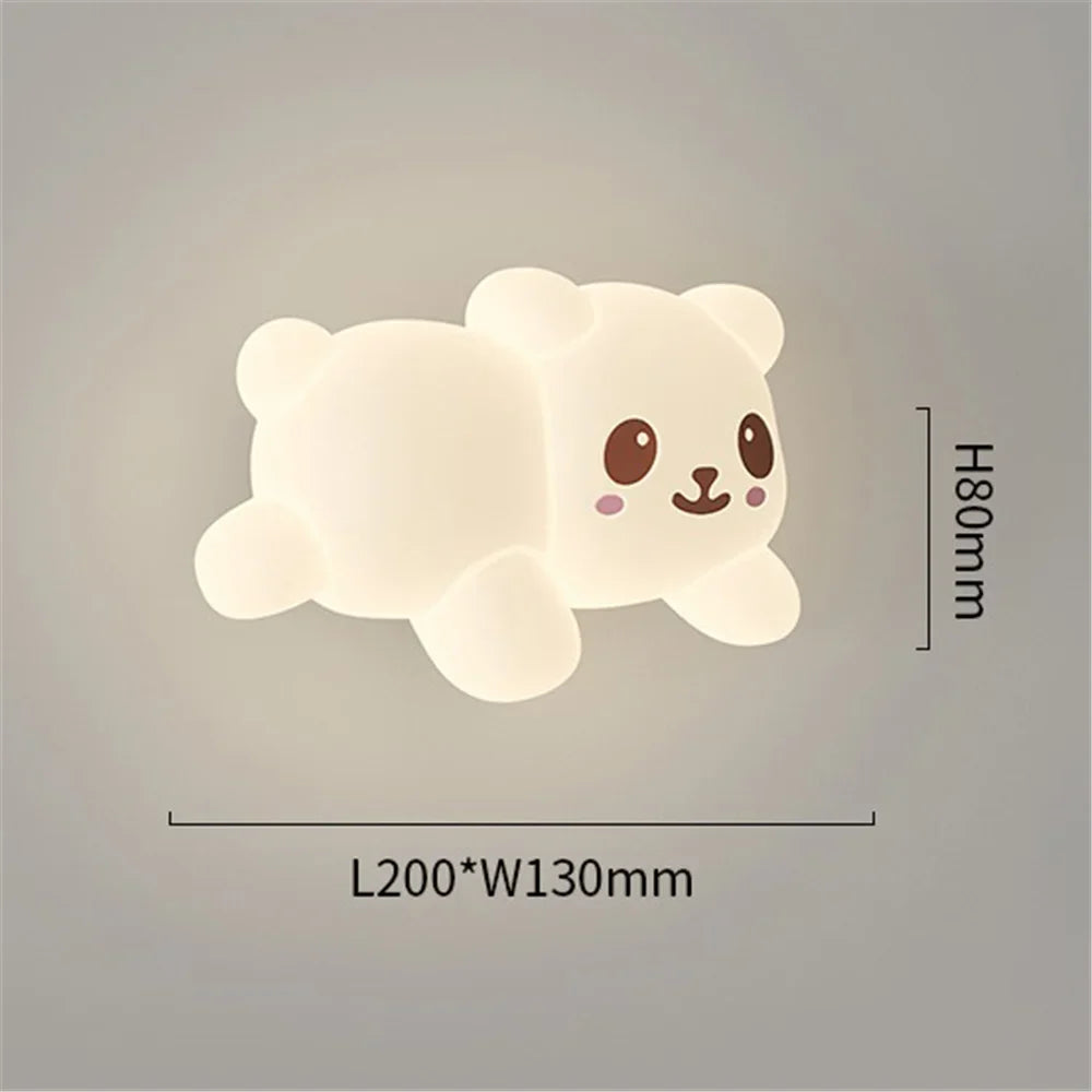 Wall sconce monkey light cartoon for children's room - D