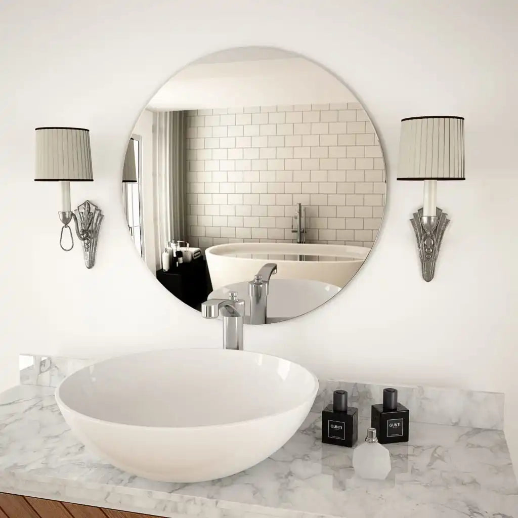 Round glass wall mirror for interior decoration - view 2