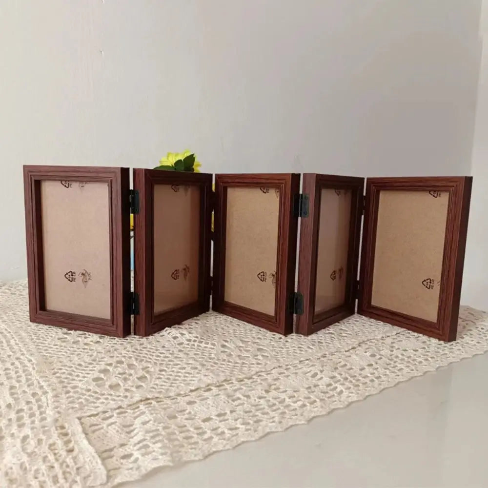 Foldable wooden photo frame for office album - view 4