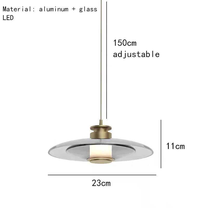 Modern glass wall sconce for elegant interior decoration - B-23cm-Grey / Warm Light