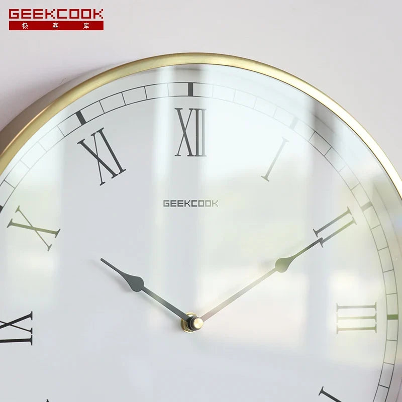 Modern silent luxury wall clock for interior - view 4