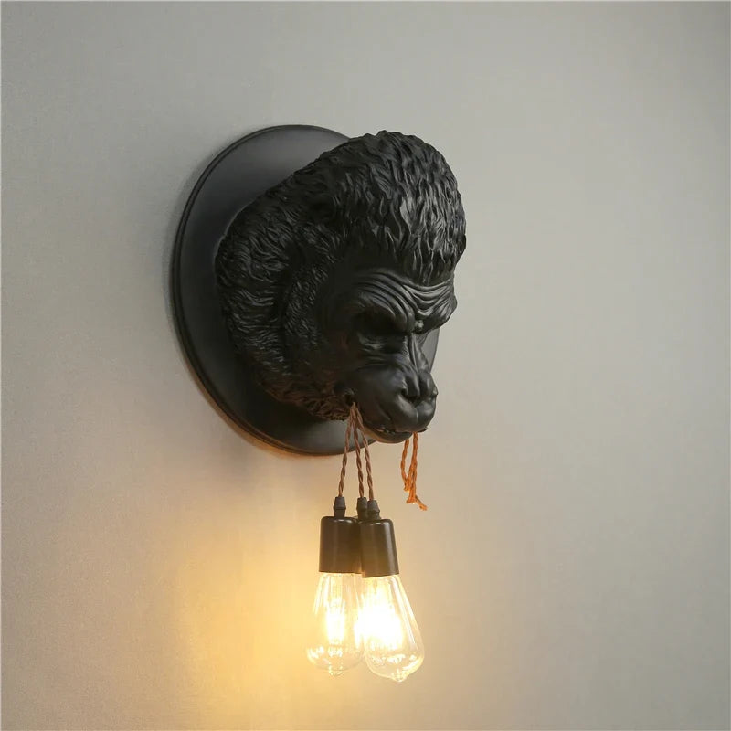 Modern wall sconce in resin design Art decorative vintage light - view 2