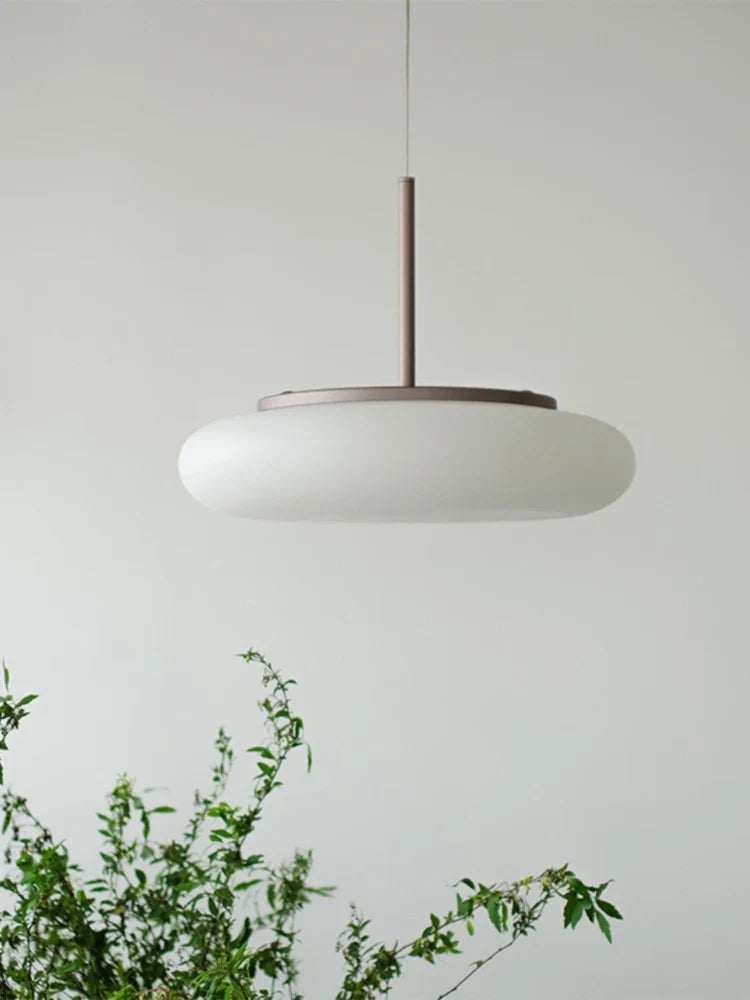 Circular chandelier with modern led for minimalist interior