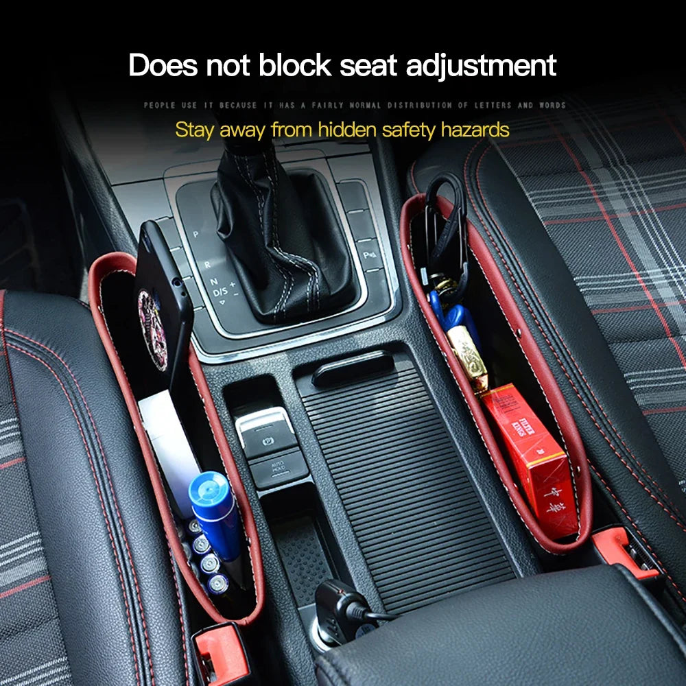 Multifunctional car organizer with cup holder and storage - view 2