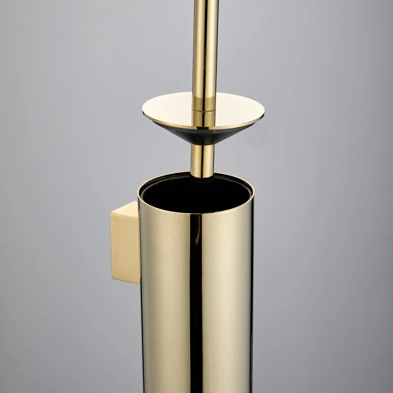 Durable stainless steel wall brush holder without perforation - view 4