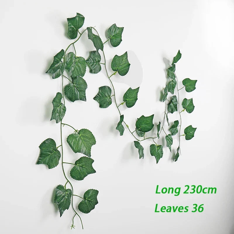 Artificial plant suspended ivy for wall decoration and wedding - Vine Leaves 6