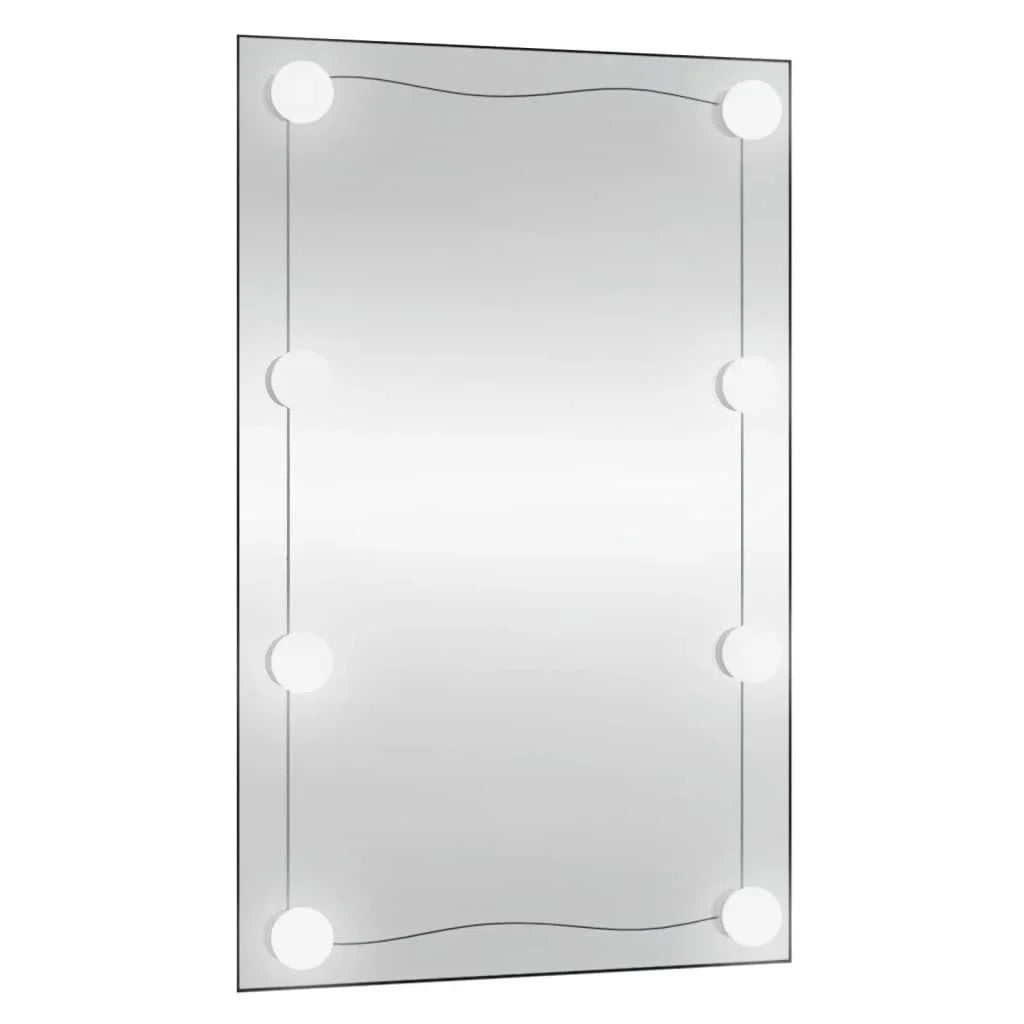40x60 cm rectangular glass wall mirror with LED lights, home decoration wall Decker living room decoration - view 2