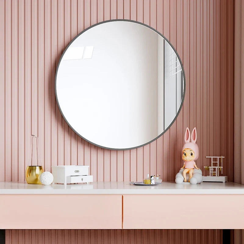 Round Nordic decorative mirror for bathroom - view 2