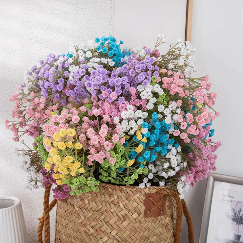 90 artificial flower heads for various decorations and DIY - view 3