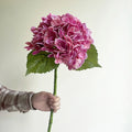 Artificial hortensia flowers for decoration wedding floral arrangement - Dark Pink Hydrangea