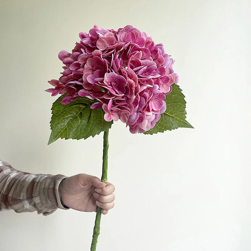 Artificial hortensia flowers for decoration wedding floral arrangement - Dark Pink Hydrangea