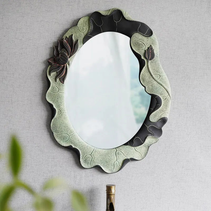 Retro oval decorative mirrors for wall decoration - view 2