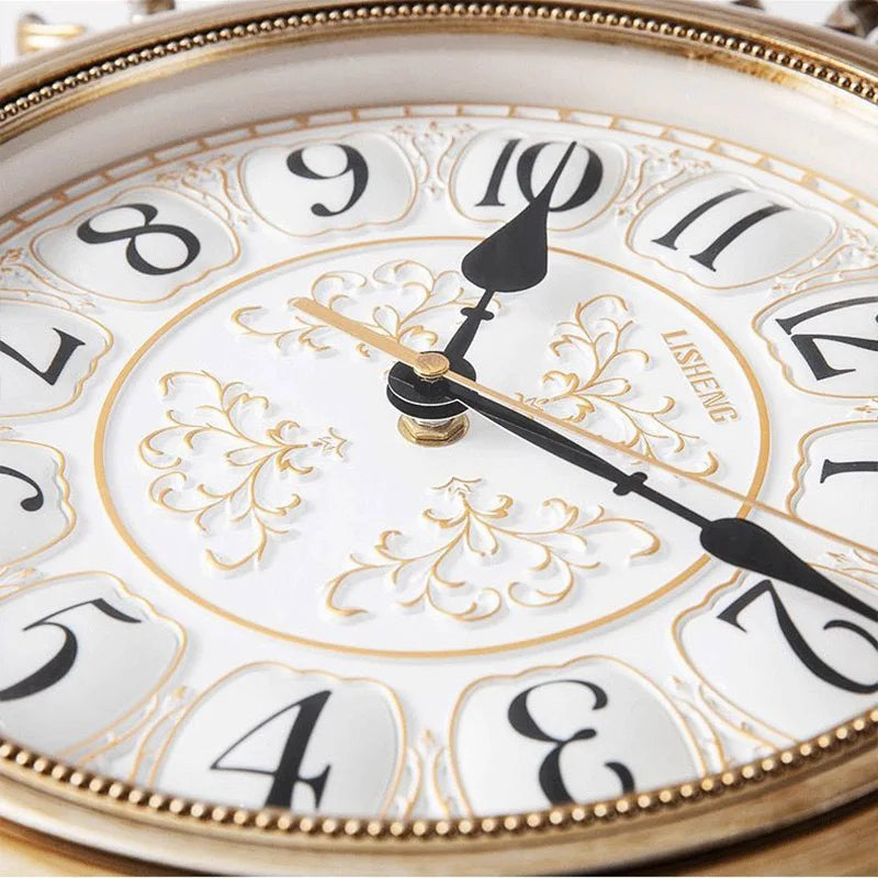Silent vintage European wall clock for elegant decoration - view 5