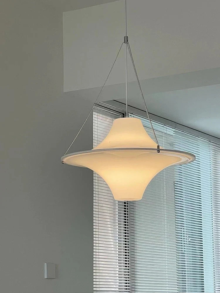 Acrylic pendant light minimalist UFO shape for various spaces