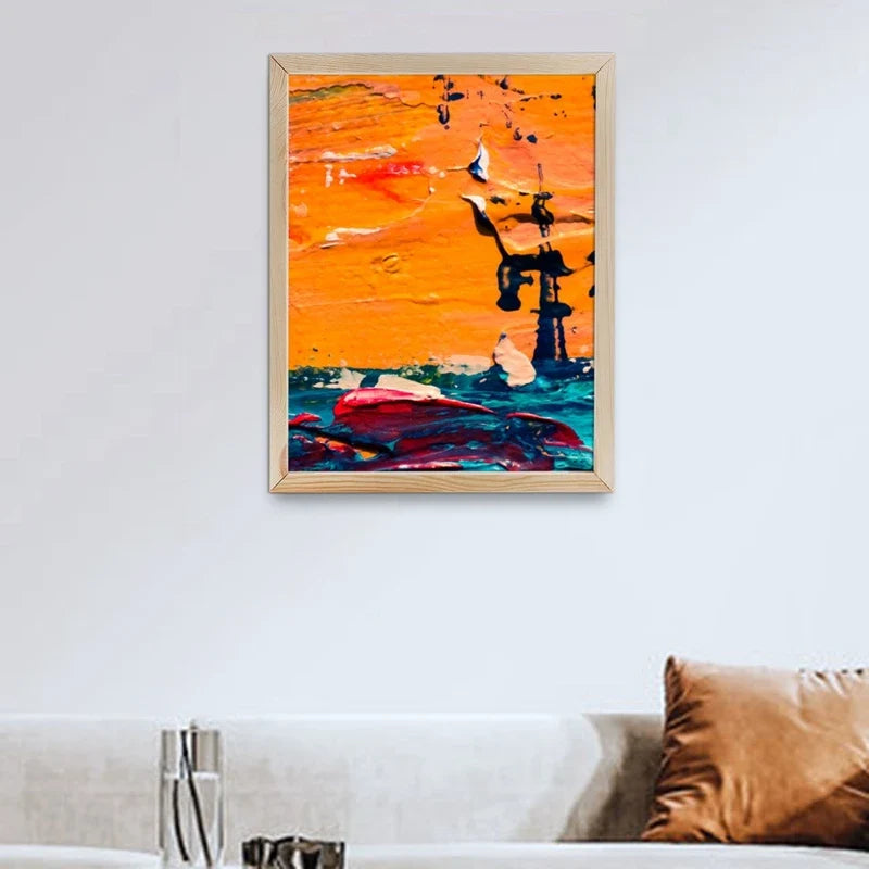 Wooden frame for photo art home decoration DIY - view 5
