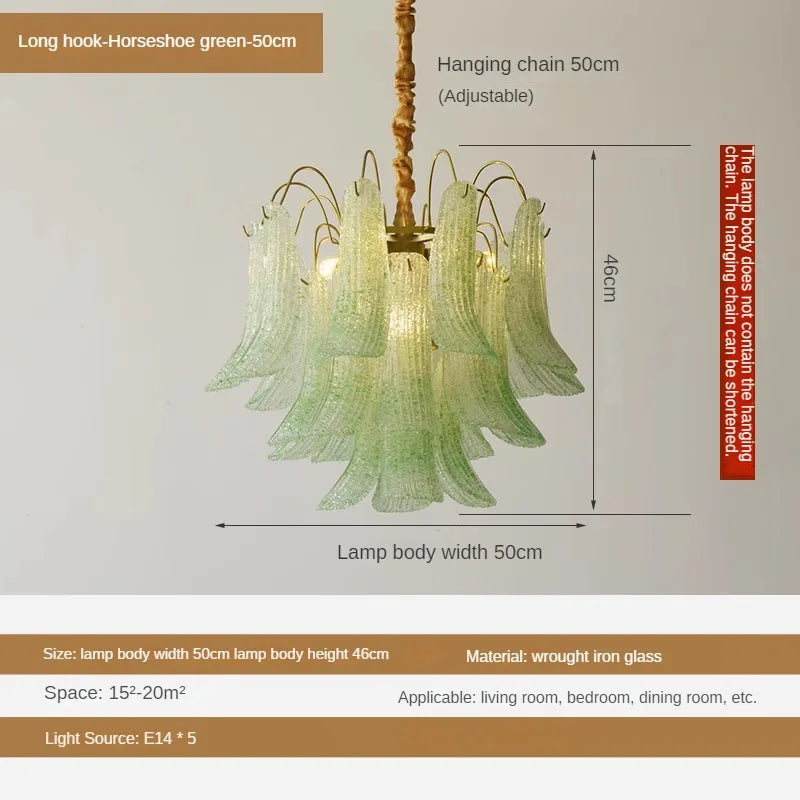 Retro luxury crystal chandelier for elegant interior - One / Warm White